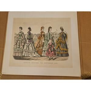 Vintage- Godey's Ladies Book Fashion for May and Sept. 1870 Kimmel & Foster NY